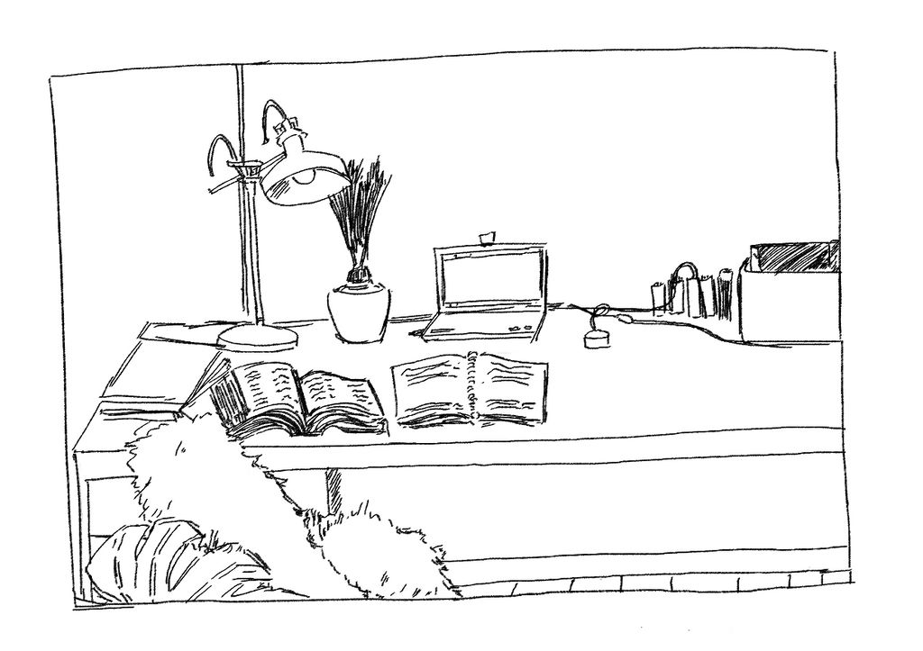 random desk study by happi-lettuce on DeviantArt