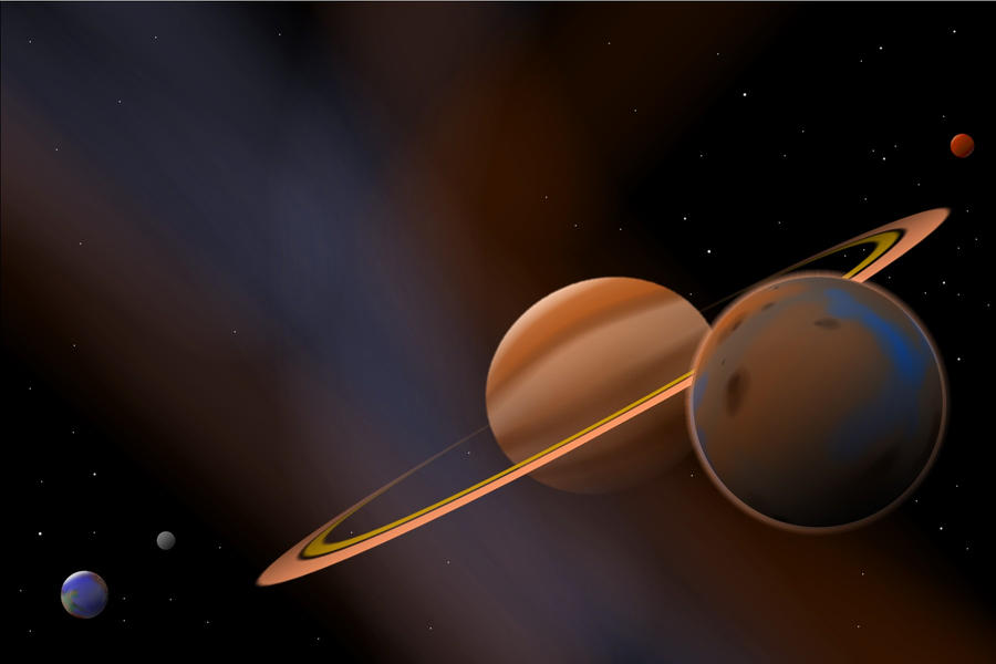 Simple Ringed Planet Ringed Planet by WatchTower513 on DeviantArt