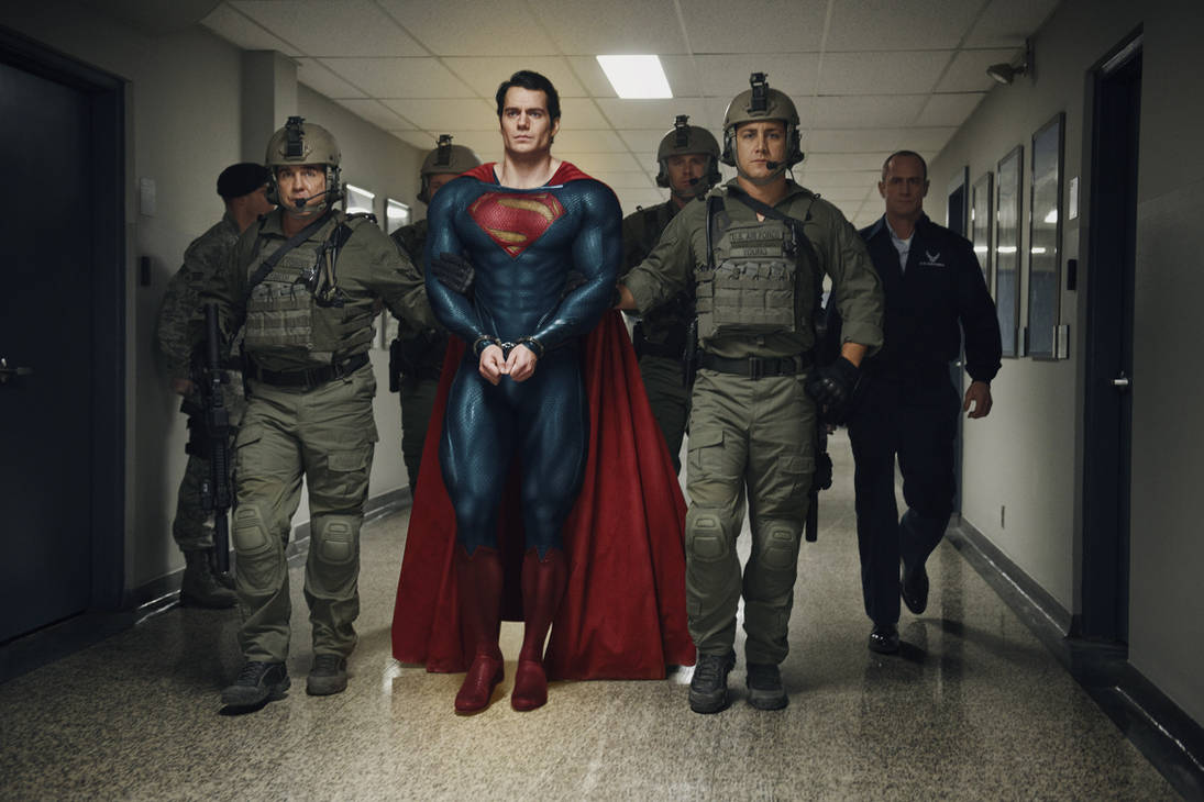 The Man of Steel arrested by yaweeeh on DeviantArt
