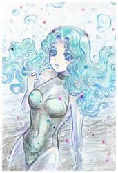 Michiru underwater