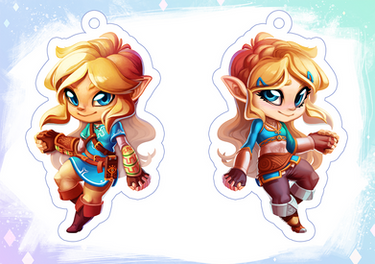 Link and Zelda Charm