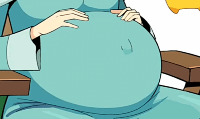 Rosalina rubbing her pregnant belly by Fafabear8 on DeviantArt