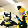 Batman feat. Umbreon and Pickachu Amigurumis