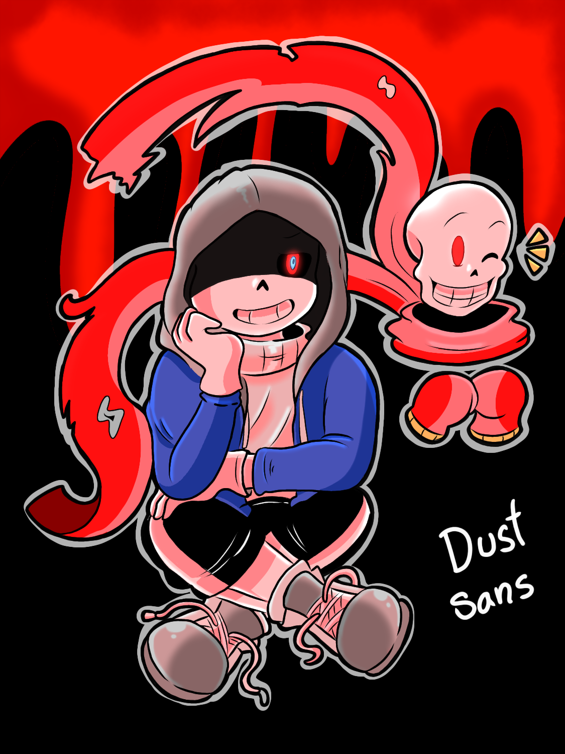 Dust!Sans by Lizkoe on DeviantArt