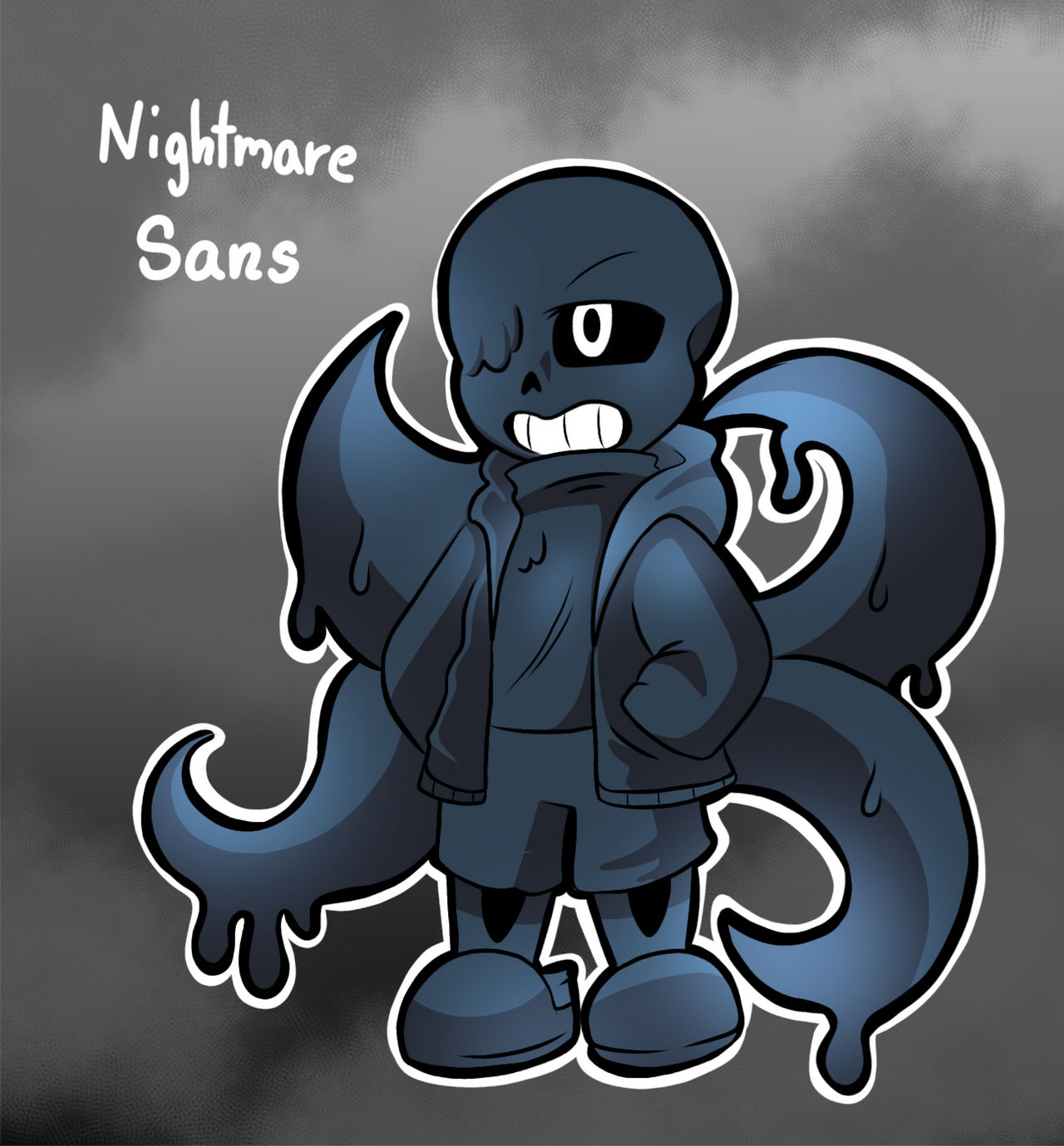 Nightmare!Sans Fanart by Catmint24 on DeviantArt