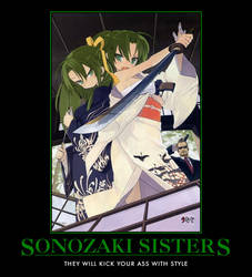 Sonozaki Sisters Demotivatioanl