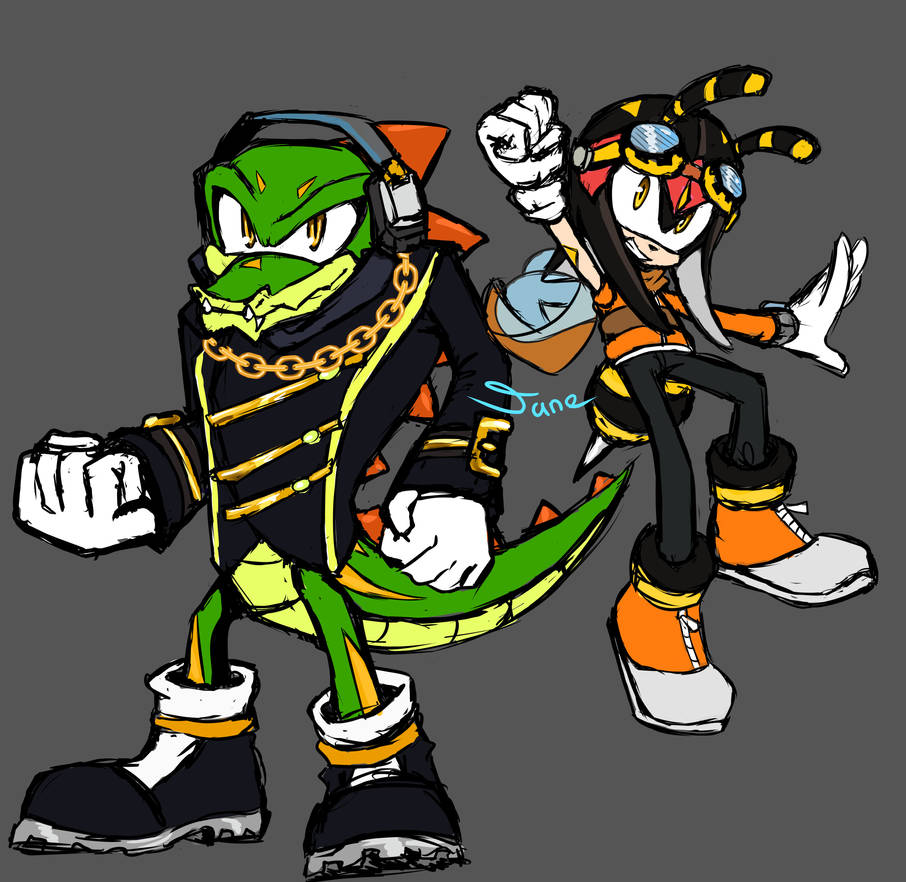 Vector and Charmy by JuneDreyar on DeviantArt