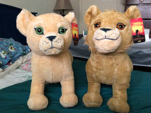 Live action Lion king Simba and Nala plush set