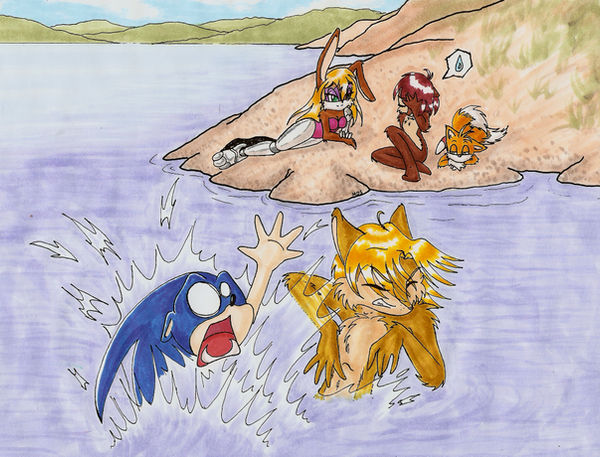 Sonic's Swimming Lessons by Omnicenos on DeviantArt.