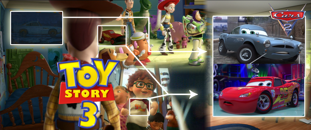 Pixar Cars 2 easter egg in Toy Story 3 found