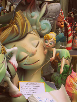 Peter Pan. Fairy. Fallas. Valencia. Spain.