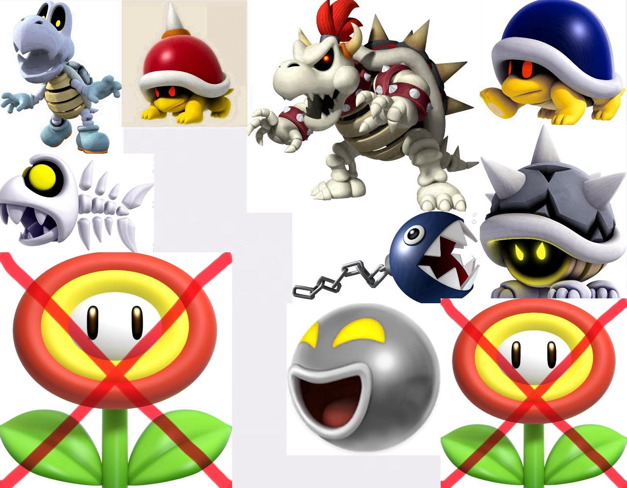 Shell Mario Enemies Super Mario fireproof enemies by 99xcroc on DeviantArt