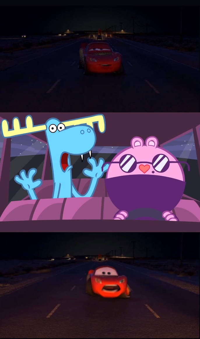 Lumpy Run Lumpy and The Mole are about to run into McQueen by 99xcroc on DeviantArt