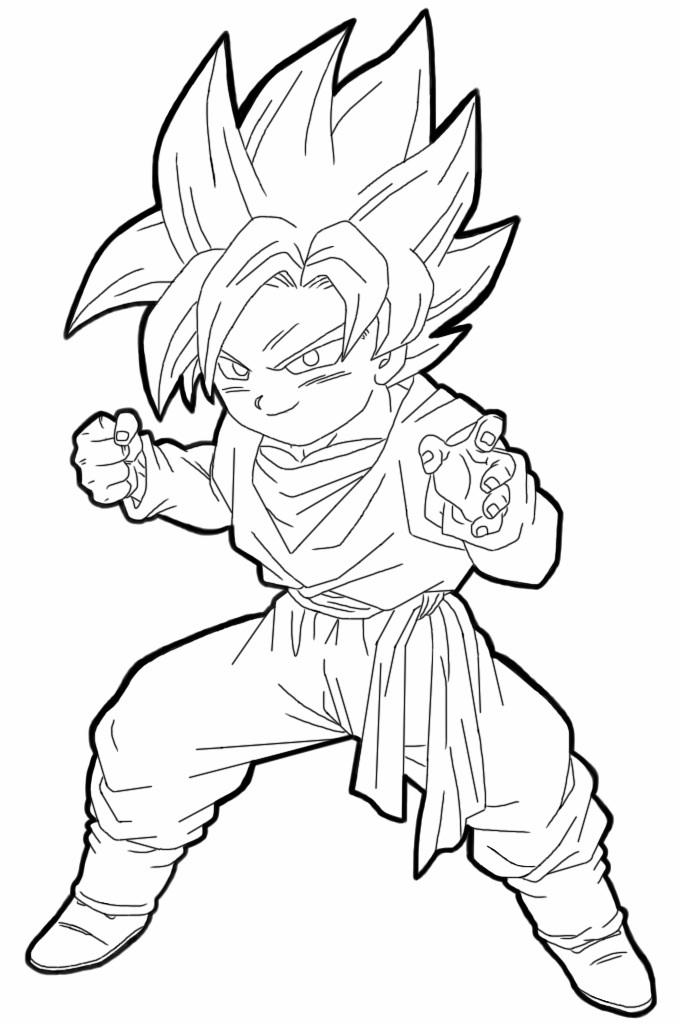 Goten Chibi para colorir (Dragon Ball Z) by PoccnnIndustriesPT on DeviantArt