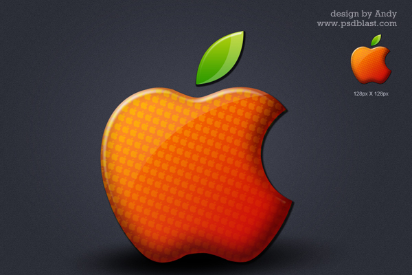 Glossy Apple logo