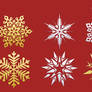 30 Christmas snowflakes