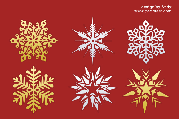 30 Christmas snowflakes