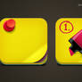 Free Download Sticky Note Icon PSD for Mac