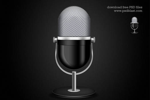 Microphone Icon (PSD)
