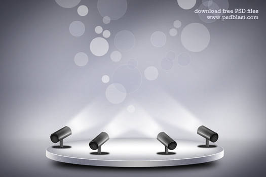 Product Promotion Stage Lighting Background (PSD)
