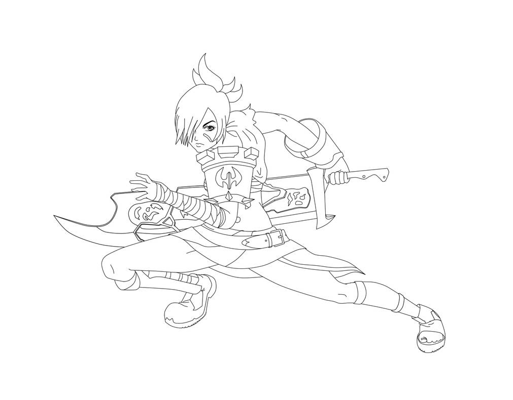 Draw Riven From D2 Riven Lineart by Xmangamaster on DeviantArt