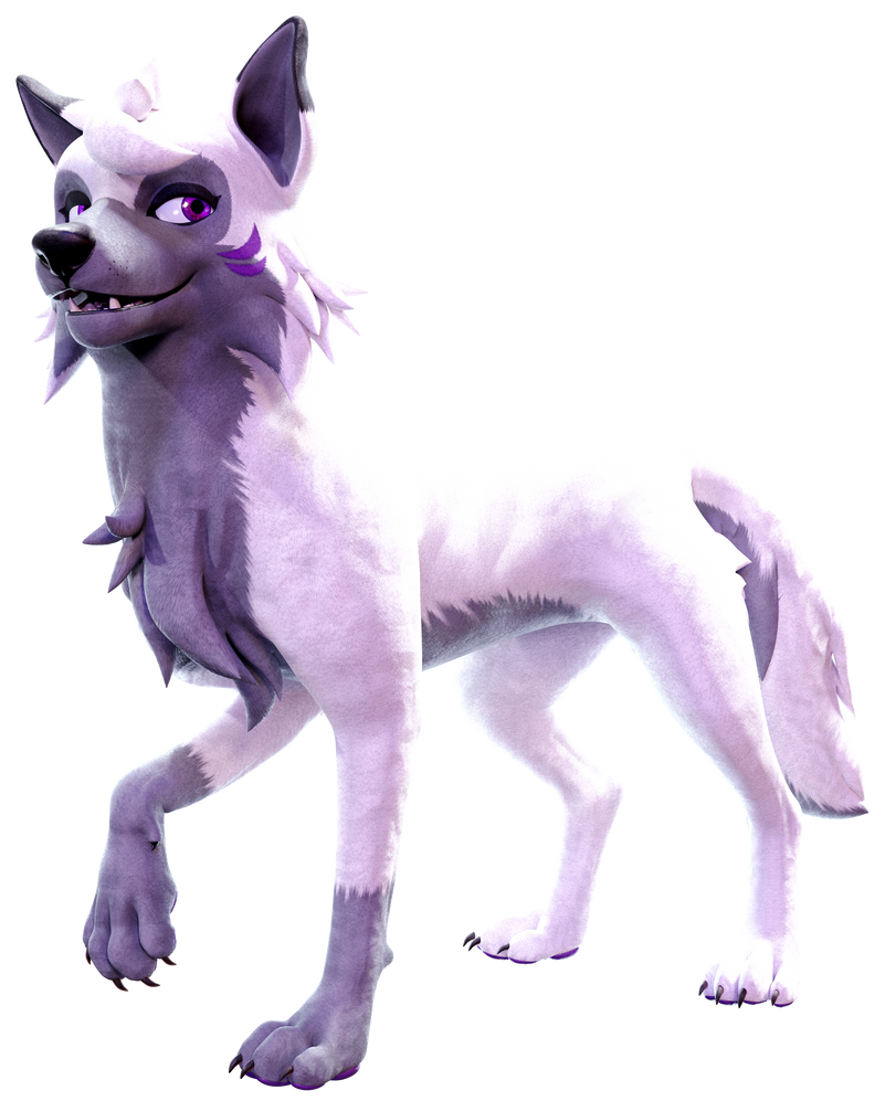 Commission: Snow The Derpy Wolf (Ver 2) by SmashingRenders on DeviantArt