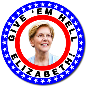 Elizabeth Warren button