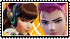 Overwatch yuri stamp  DVaxZarya