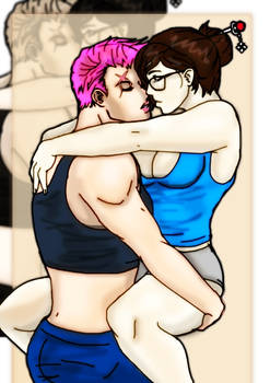 Zarya x Mei  'Overwatch yuri'