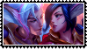 lol stamp sweetheart Rakan x Xayah by SamThePenetrator