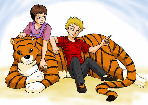 Two Kids and a Tiger