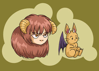 T-chan and Q-chan