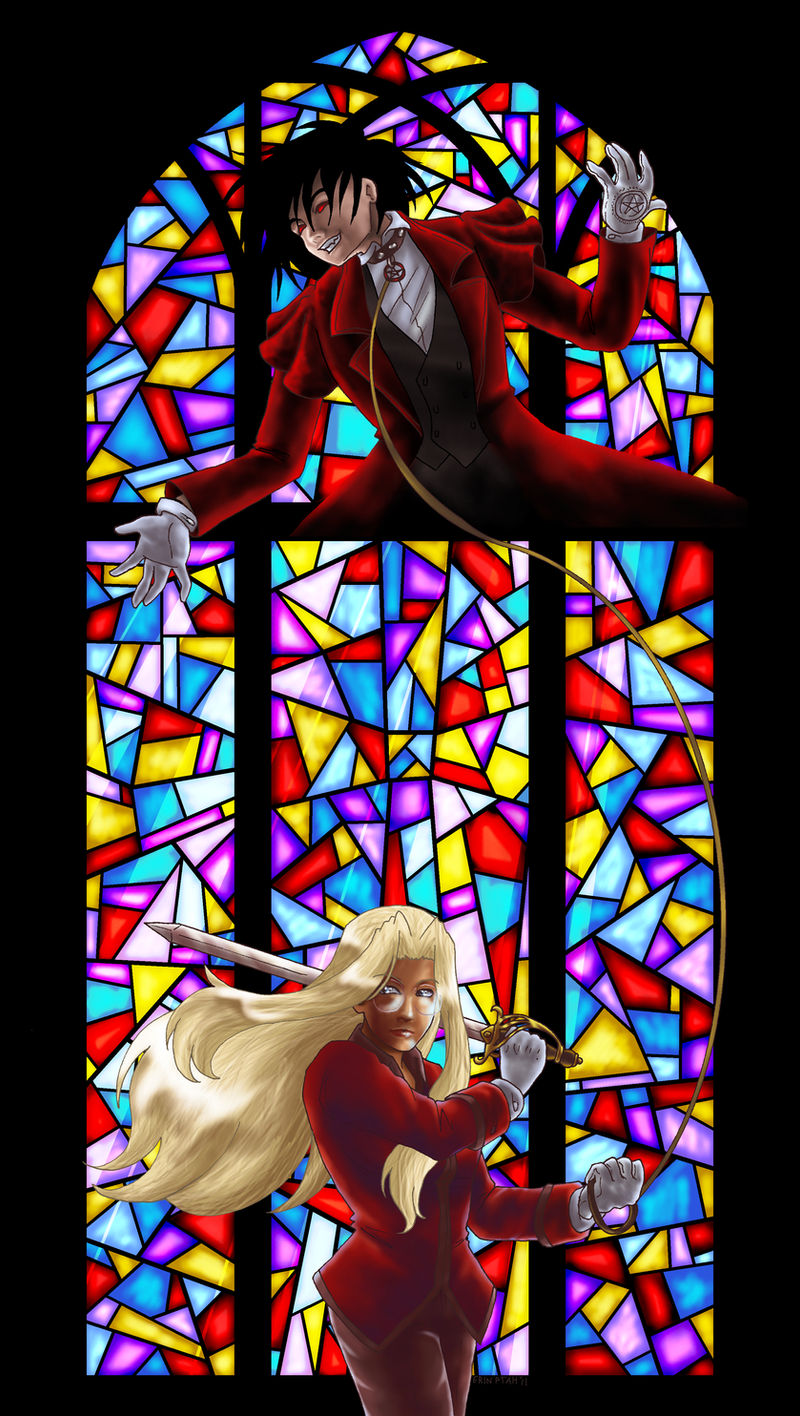 Stained Glass Knight by ErinPtah