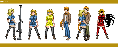 Dolls - Seras and Pip (and the Cannon) by ErinPtah