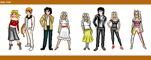 Pixel Dolls - Hellsingers in Costume by ErinPtah