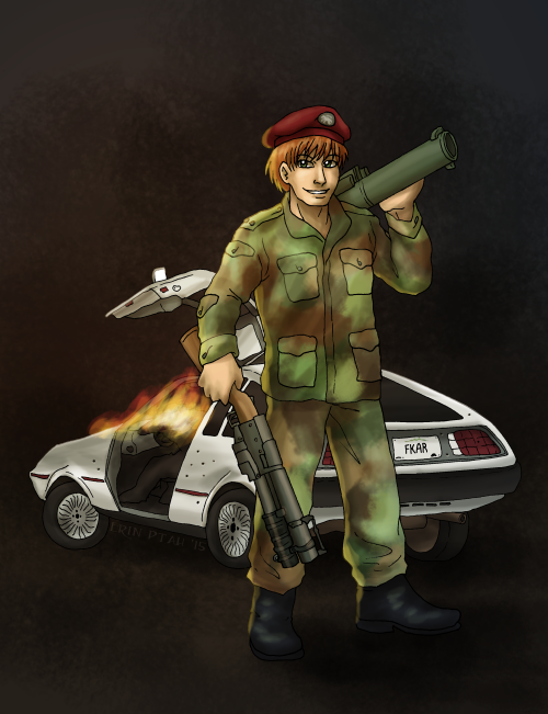 Commission - There goes the DeLorean