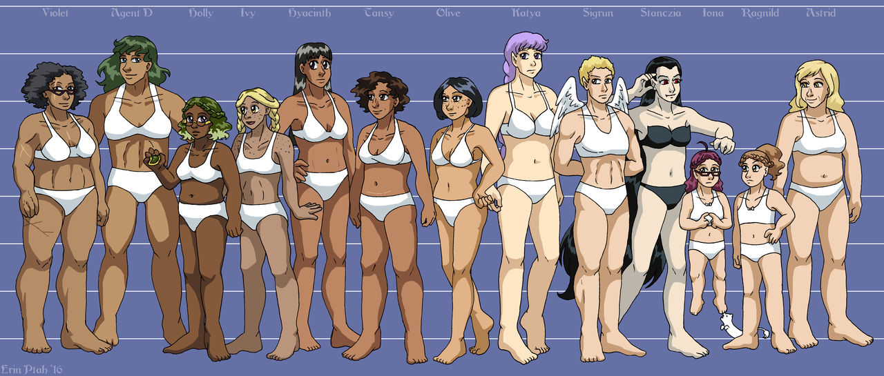 Leif and Thorn - Character Height Chart I