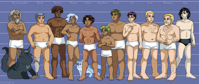 Leif and Thorn - Character Height Chart II