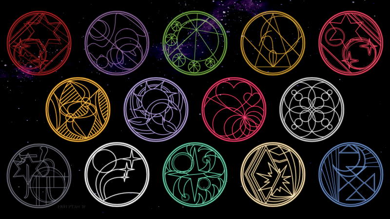 Wallpaper - Sigils by ErinPtah