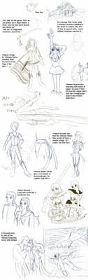 Sailor Hellsing sketchpile 3