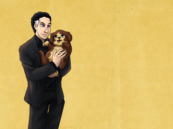 Wallpaper - Cohen and Puppy