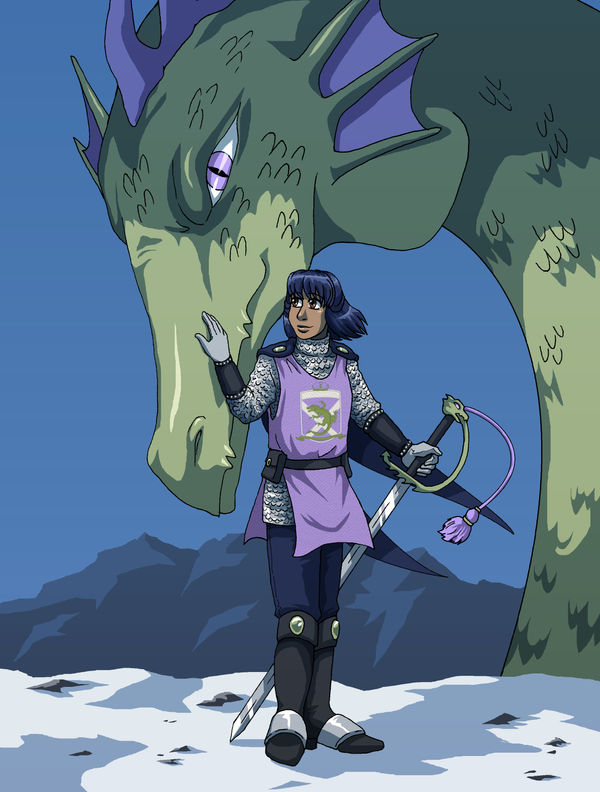 A Girl And Her Dragon by ErinPtah