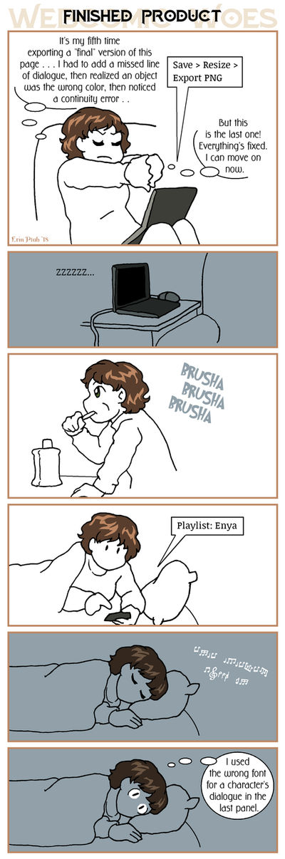 Webcomic Woes 14 - Midnight realizations by ErinPtah