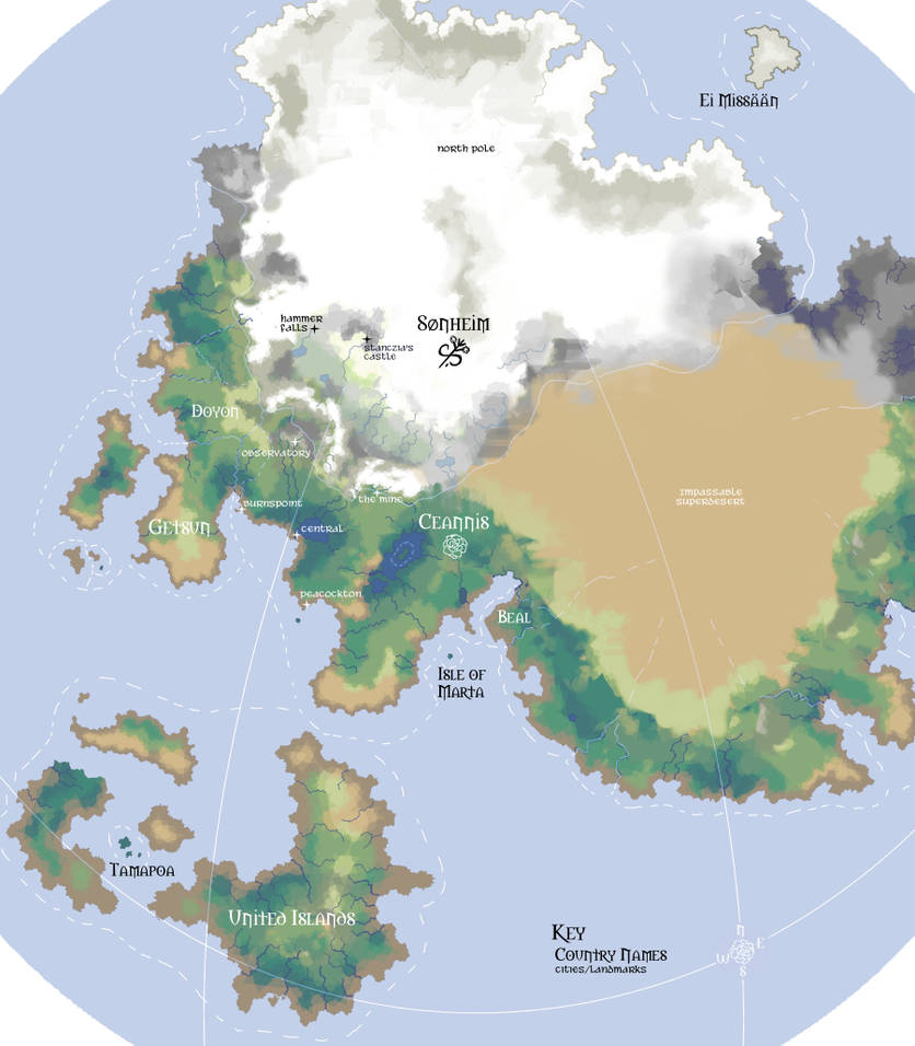 Leif and Thorn - World Map by ErinPtah