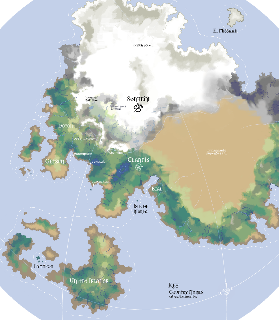 Leif and Thorn - World Map by ErinPtah