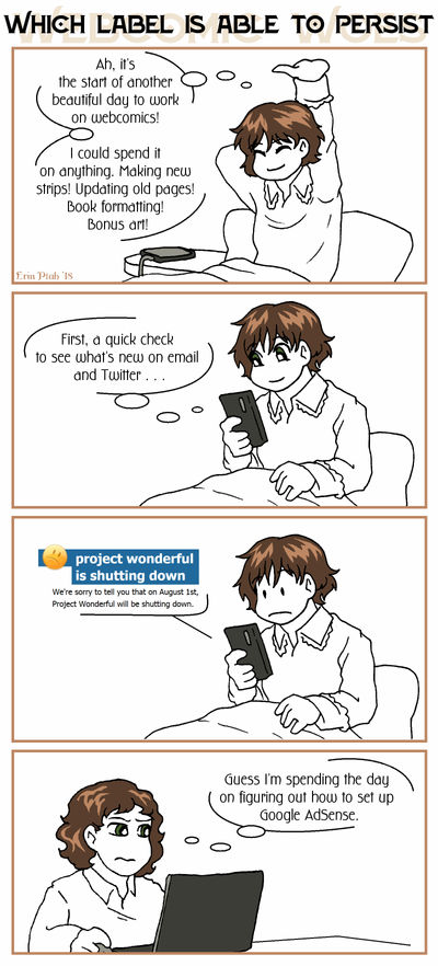 Webcomic Woes 19 - Wonderful, if you insist by ErinPtah