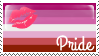 Lipstick Lesbian Pride Stamp by ErinPtah