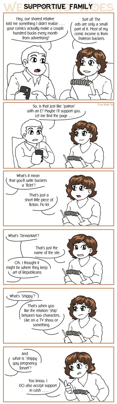 Webcomic Woes 22 - Family matters by ErinPtah