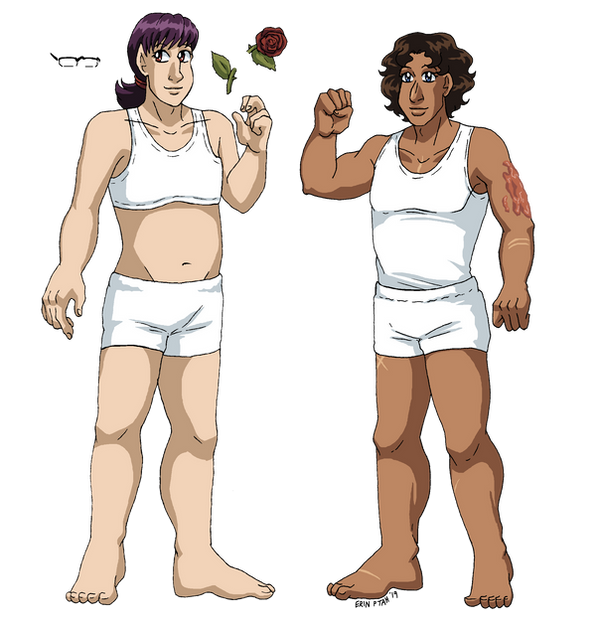 #OCdressup - Leif and Thorn by ErinPtah