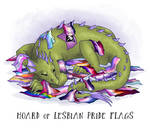 Hoard of Lesbian Pride Flags by ErinPtah